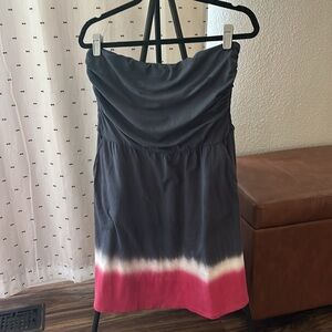 Splendid Strapless Tie-Dye Dress